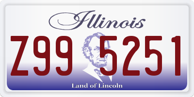 IL license plate Z995251