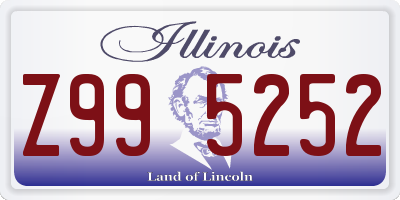 IL license plate Z995252