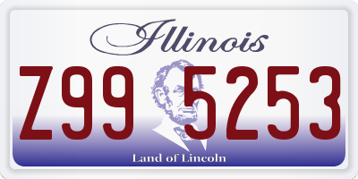 IL license plate Z995253