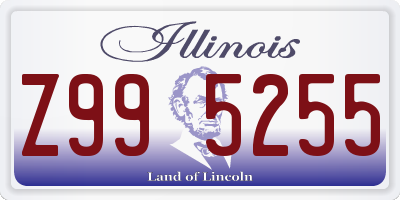 IL license plate Z995255