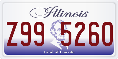 IL license plate Z995260