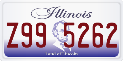 IL license plate Z995262