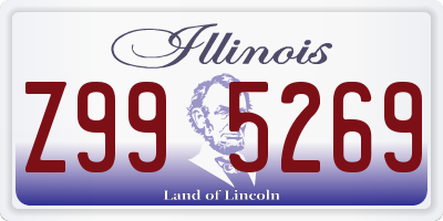 IL license plate Z995269