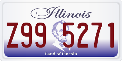 IL license plate Z995271
