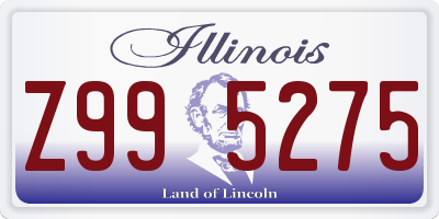 IL license plate Z995275