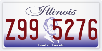 IL license plate Z995276