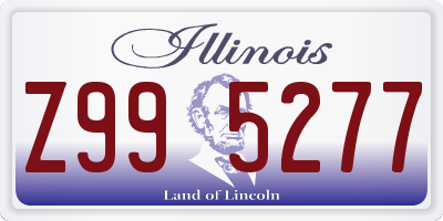 IL license plate Z995277