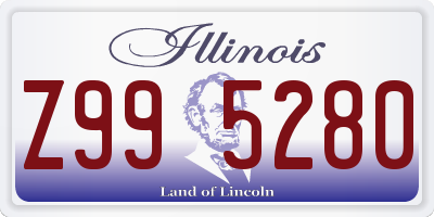 IL license plate Z995280