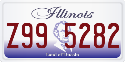 IL license plate Z995282