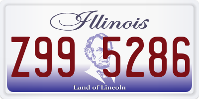 IL license plate Z995286