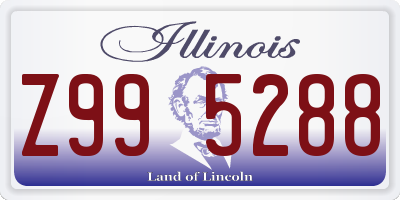 IL license plate Z995288