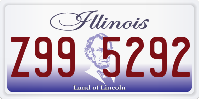 IL license plate Z995292