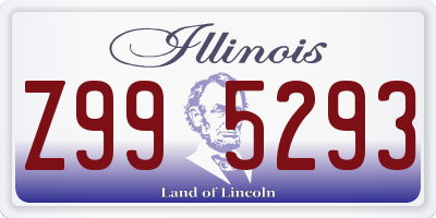 IL license plate Z995293
