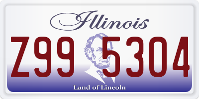 IL license plate Z995304