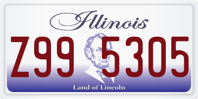 IL license plate Z995305