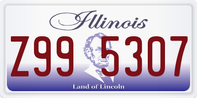 IL license plate Z995307