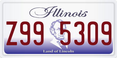IL license plate Z995309