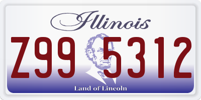 IL license plate Z995312