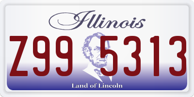 IL license plate Z995313