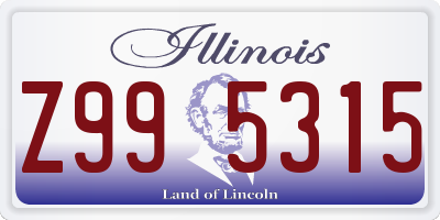 IL license plate Z995315