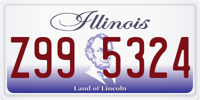 IL license plate Z995324