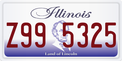 IL license plate Z995325