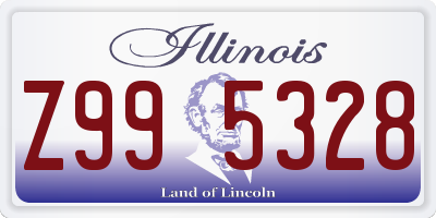 IL license plate Z995328