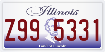 IL license plate Z995331