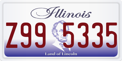 IL license plate Z995335