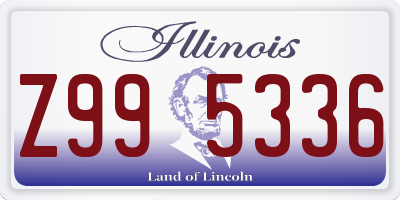 IL license plate Z995336