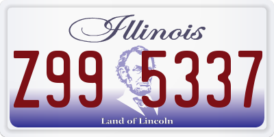 IL license plate Z995337