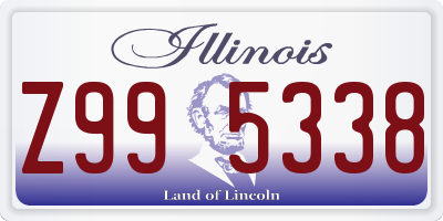 IL license plate Z995338