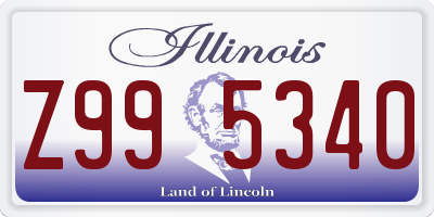 IL license plate Z995340