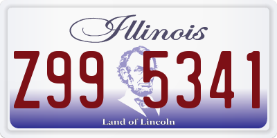 IL license plate Z995341