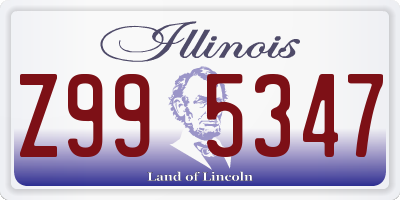 IL license plate Z995347