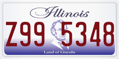 IL license plate Z995348