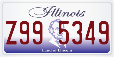 IL license plate Z995349