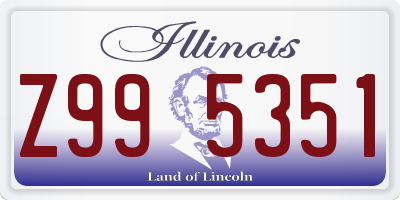 IL license plate Z995351