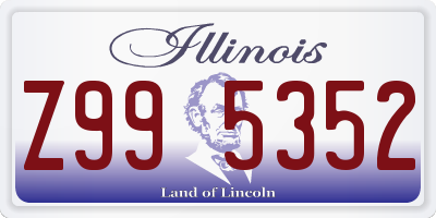 IL license plate Z995352