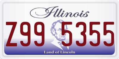 IL license plate Z995355