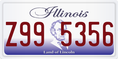 IL license plate Z995356