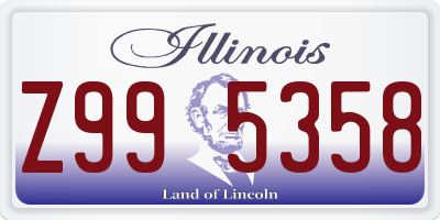 IL license plate Z995358