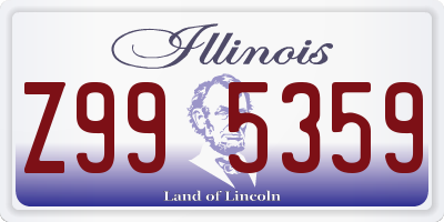 IL license plate Z995359