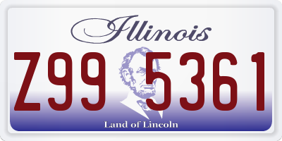 IL license plate Z995361