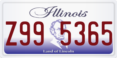 IL license plate Z995365