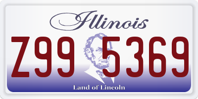 IL license plate Z995369