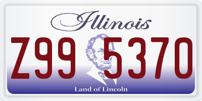 IL license plate Z995370