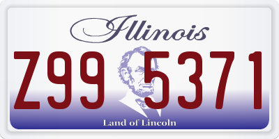 IL license plate Z995371