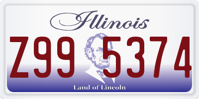 IL license plate Z995374