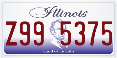 IL license plate Z995375